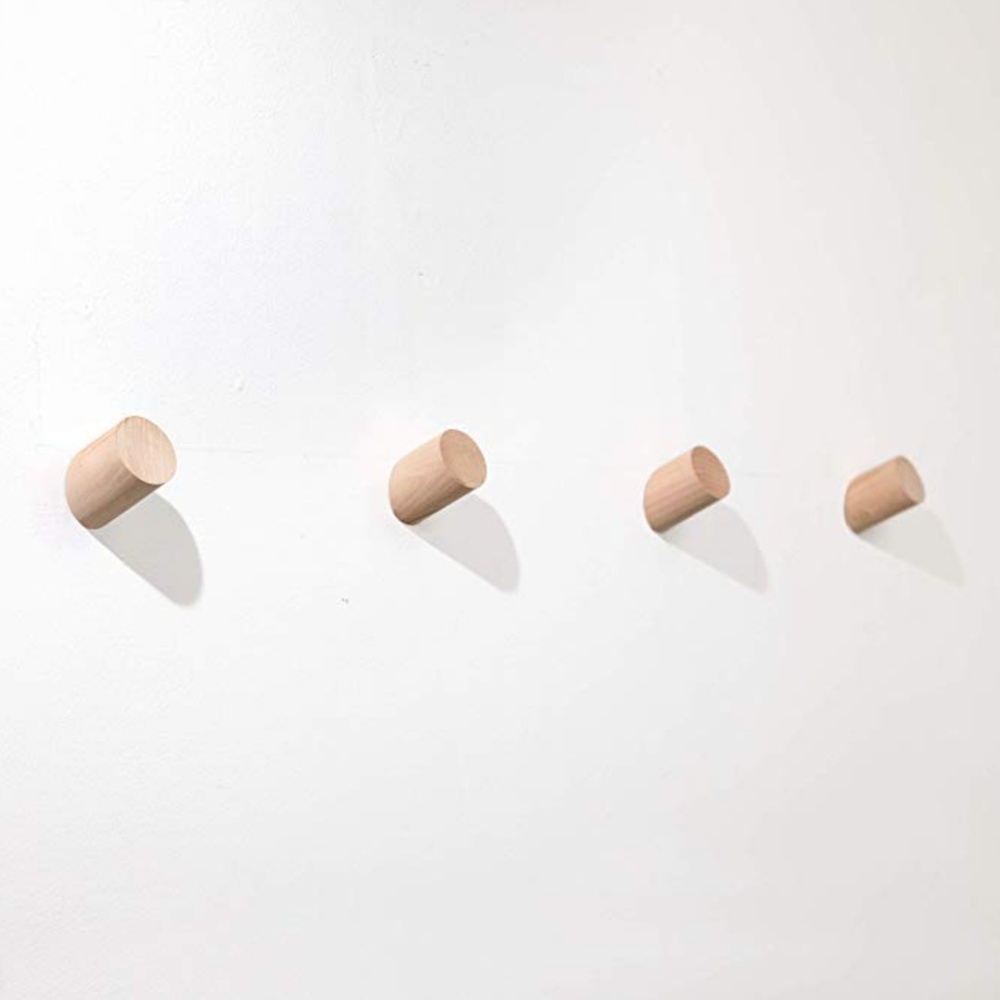 Buy 1 Get 1! 4 Piece Decorative Wall Hooks | Coat Hat Purse Hanger - Picture 2 of 6
